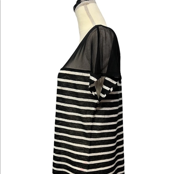 Ella Moss (EUC) Top 100% Linen with Mesh at the top Size M - Picture 2 of 9